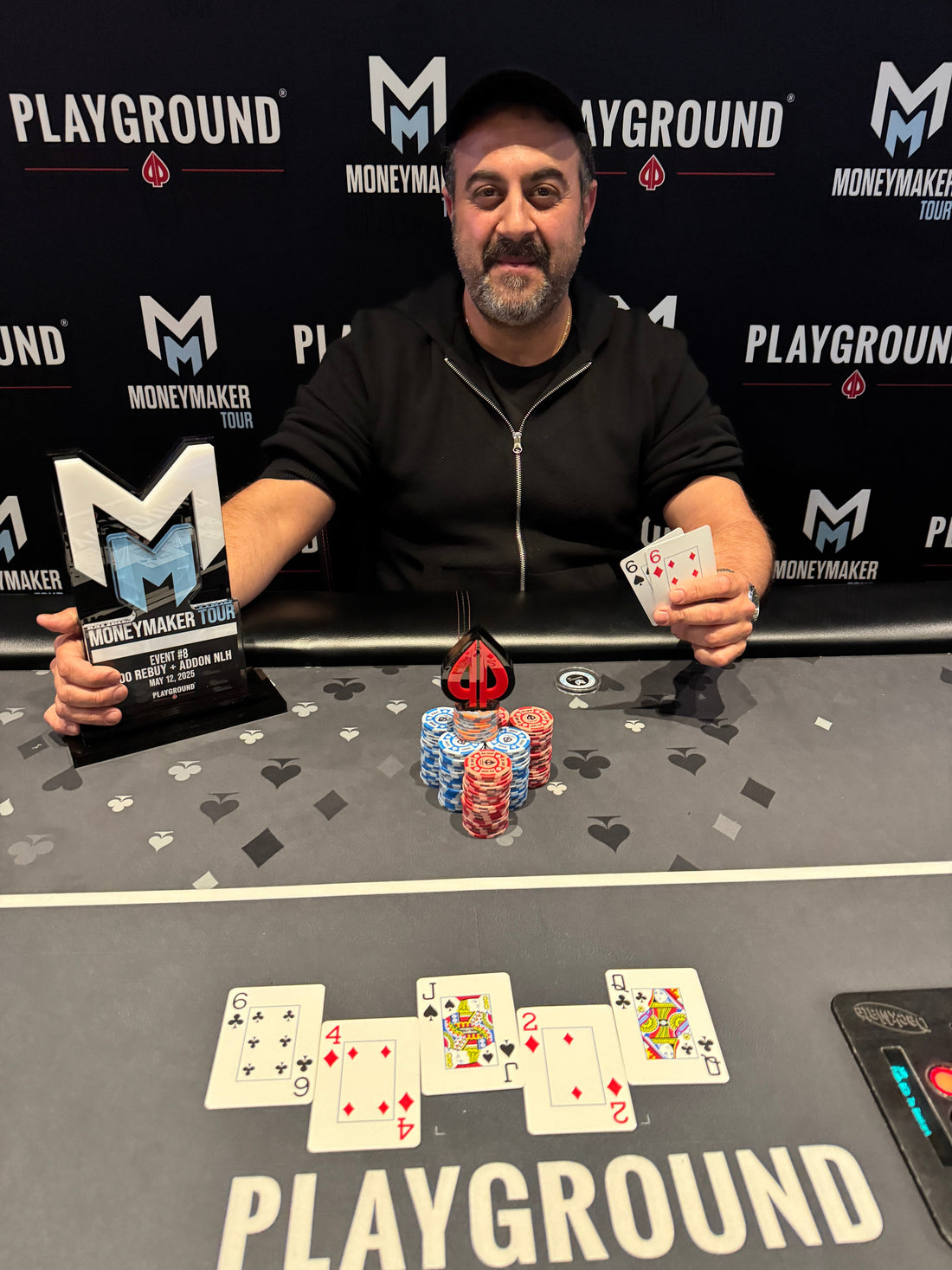 Joseph Baroujtian ($3,992) Wins Event 8 $100 NLH Rebuy + Addon