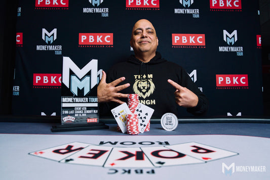 Raminder Singh ($4,426) Wins  $186 Moneymaker Last Chance NLH (Re-Entry