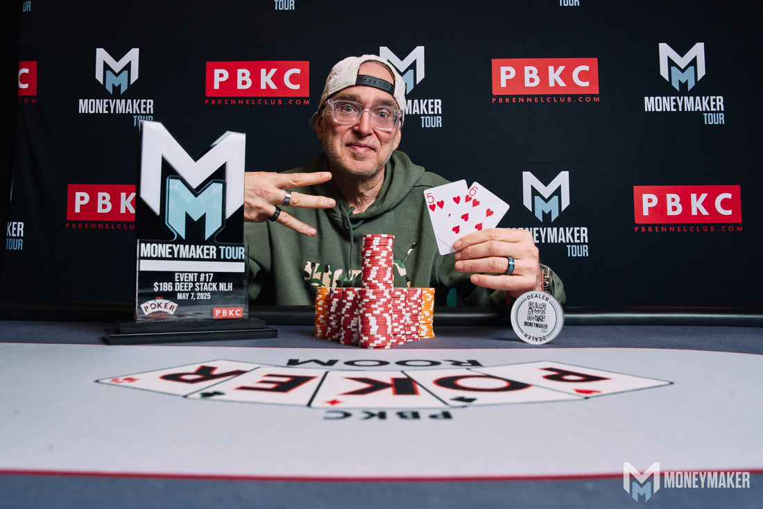 Scott Eingler ($2,720) winning the event outright,  $186 Moneymaker Deep Stack NLH (Re-Entry)